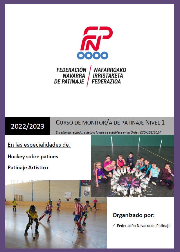 Modificaciones Convocatoria Curso de Monitor/a de Patinaje de Nivel 1